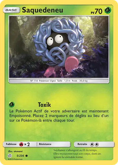 Image de la carte Pokemon Saquedeneu 5/236