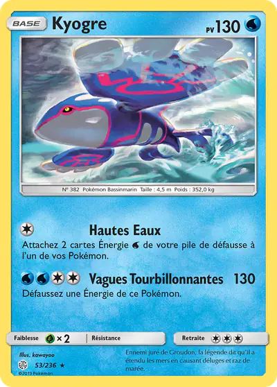 Image de la carte Pokemon Kyogre 53/236