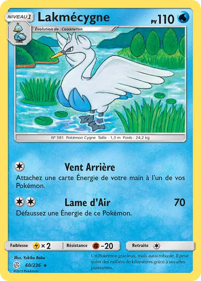 Image de la carte Pokemon Lakmécygne 60/236