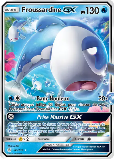 Image de la carte Pokemon Froussardine GX 63/236