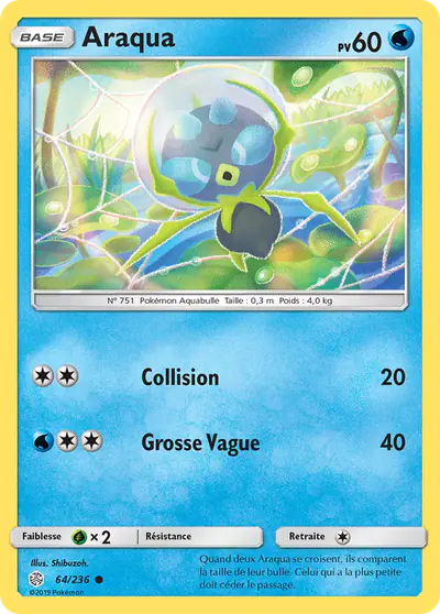 Image de la carte Pokemon Araqua 64/236