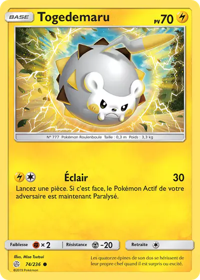 Image de la carte Pokemon Togedemaru 74/236