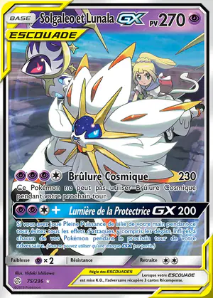 Solgaleo et Lunala GX 75/236