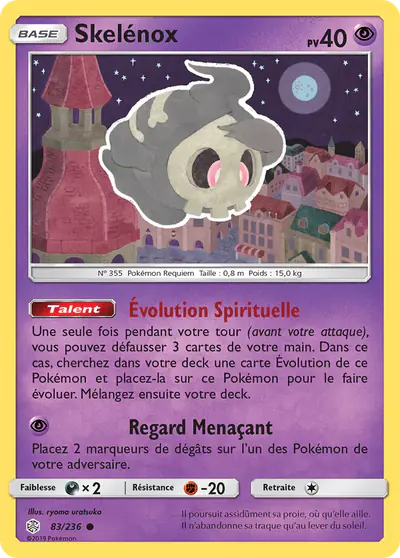 Image de la carte Pokemon Skelénox 83/236