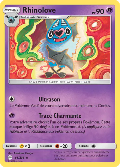 Image de la carte Pokemon Rhinolove 88/236
