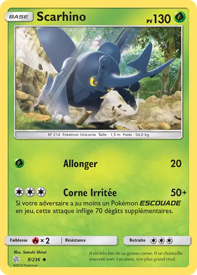 Image de la carte Pokemon Scarhino 9/236