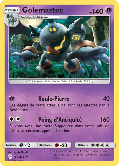 Image de la carte Pokemon Golemastoc 90/236