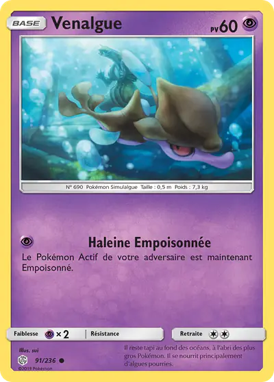 Image de la carte Pokemon Venalgue 91/236