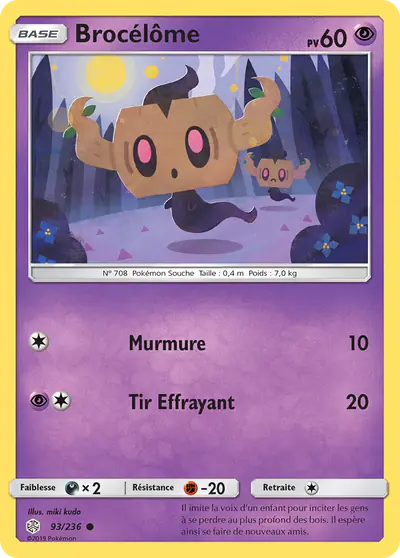 Image de la carte Pokemon Brocélôme 93/236