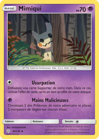 Image de la carte Pokemon Mimiqui 96/236