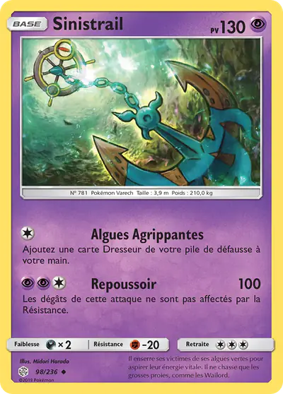 Image de la carte Pokemon Sinistrail 98/236