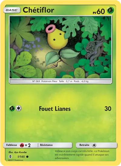 Image de la carte Pokemon Chétiflor 1/145