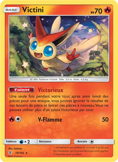 Image de la carte Pokemon Victini 10/145