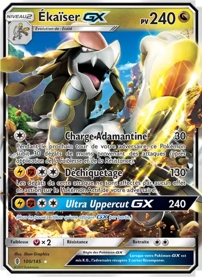 Image de la carte Pokemon Ékaïser GX 100/145