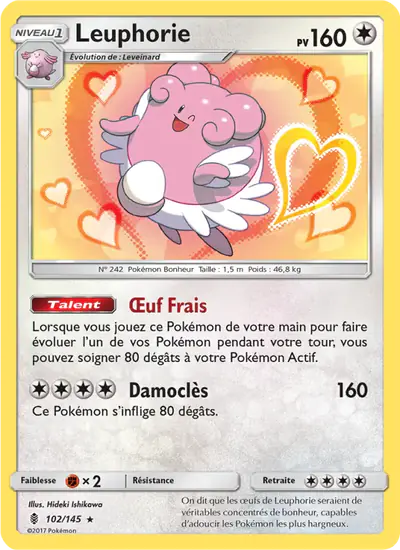 Image de la carte Pokemon Leuphorie 102/145