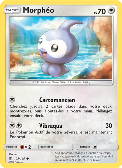 Image de la carte Pokemon Morphéo 105/145