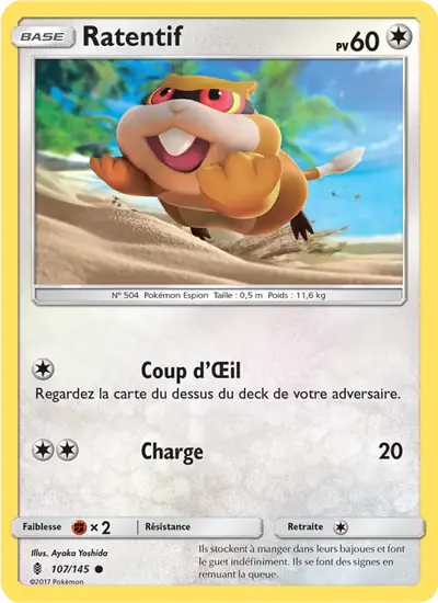 Image de la carte Pokemon Ratentif 107/145
