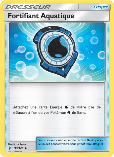 Image de la carte Pokemon Fortifiant Aquatique 119/145
