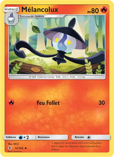 Image de la carte Pokemon Mélancolux 12/145