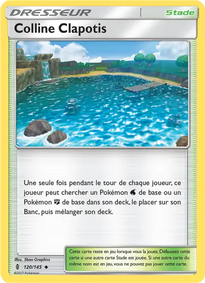 Image de la carte Pokemon Colline Clapotis 120/145