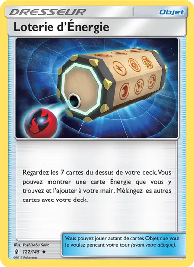 Image de la carte Pokemon Loterie d'Énergie 122/145
