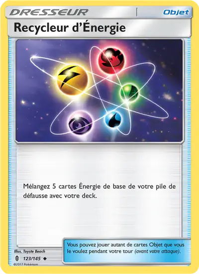 Image de la carte Pokemon Recycleur d'Énergie 123/145
