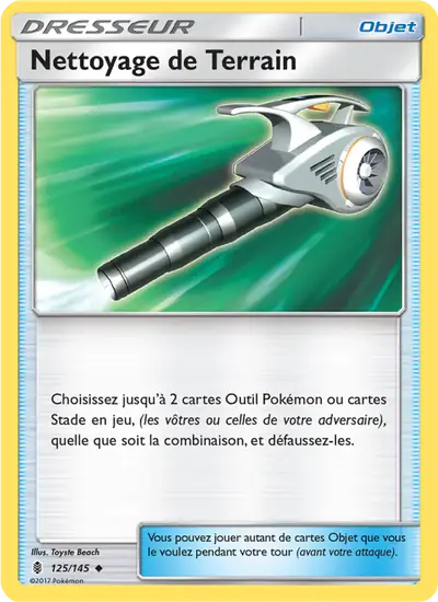 Image de la carte Pokemon Nettoyage de Terrain 125/145