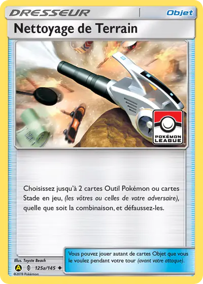 Image de la carte Pokemon Nettoyage de Terrain 125a/145