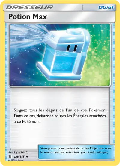 Image de la carte Pokemon Potion Max 128/145