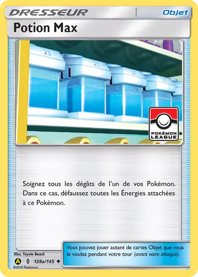 Image de la carte Pokemon Potion Max 128a/145
