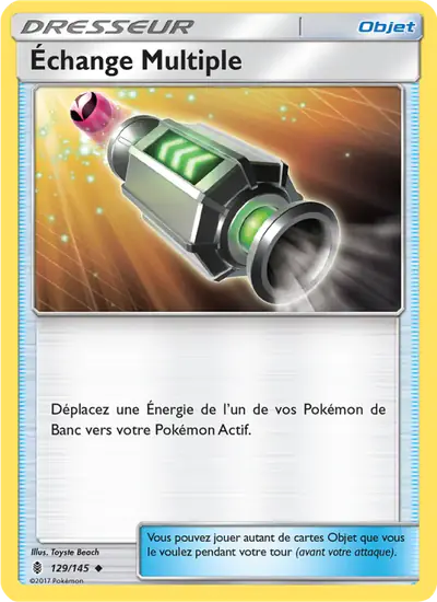 Image de la carte Pokemon Échange Multiple 129/145