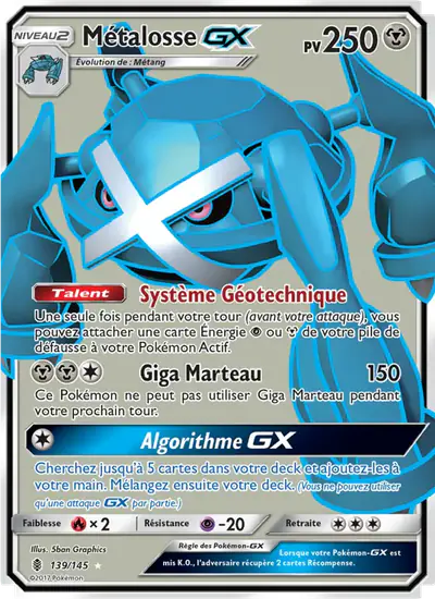Image de la carte Pokemon Métalosse GX 139/145