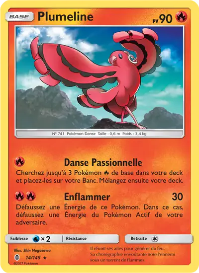 Image de la carte Pokemon Plumeline 14/145