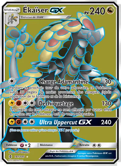 Image de la carte Pokemon Ékaïser GX 141/145