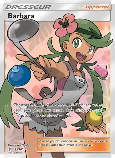 Image de la carte Pokemon Barbara 145/145