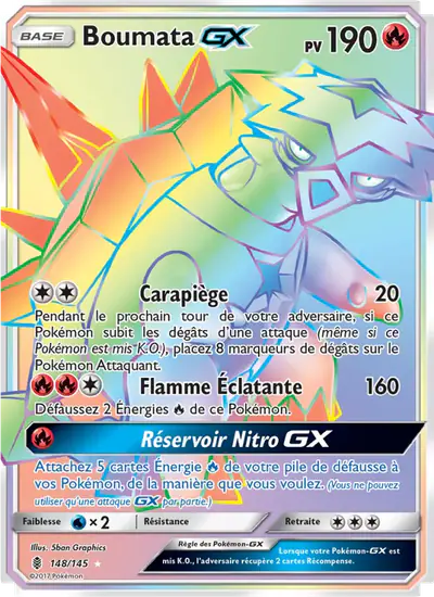 Image de la carte Pokemon Boumata GX 148/145