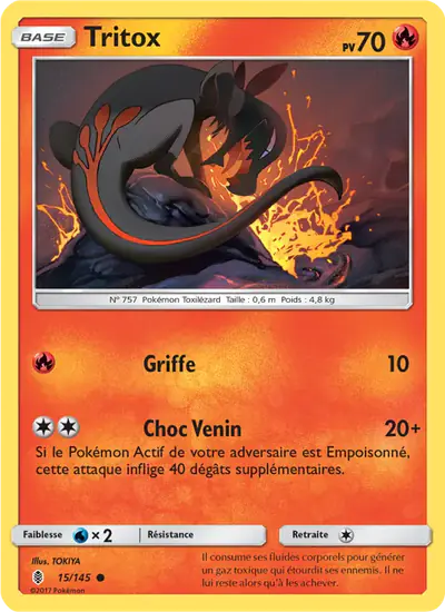 Image de la carte Pokemon Tritox 15/145