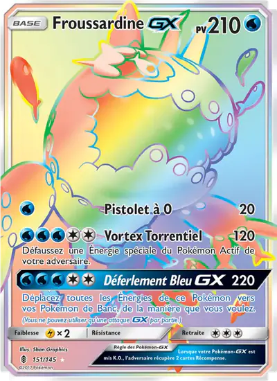 Image de la carte Pokemon Froussardine GX 151/145