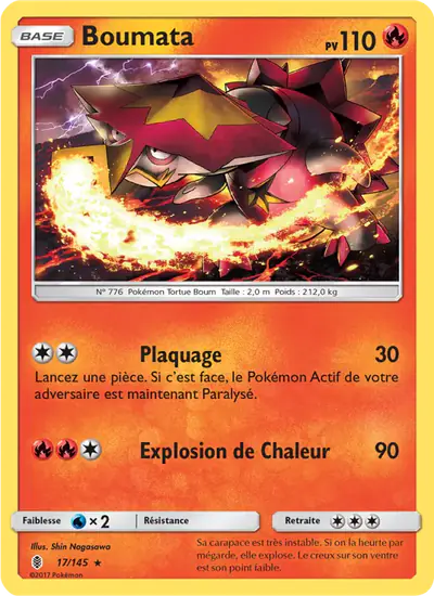 Image de la carte Pokemon Boumata 17/145
