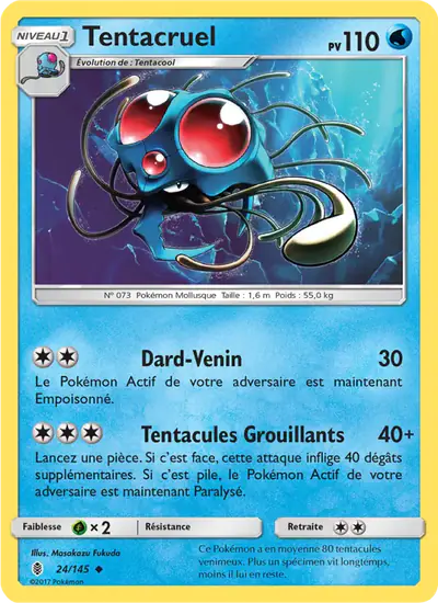 Image de la carte Pokemon Tentacruel 24/145