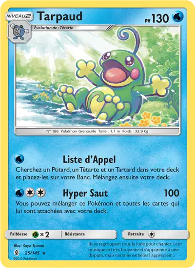 Image de la carte Pokemon Tarpaud 25/145