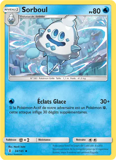 Image de la carte Pokemon Sorboul 34/145