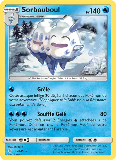 Image de la carte Pokemon Sorbouboul 35/145