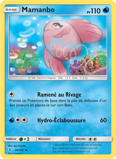 Image de la carte Pokemon Mamanbo 36/145