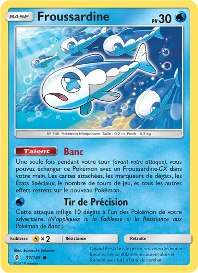 Image de la carte Pokemon Froussardine 37/145