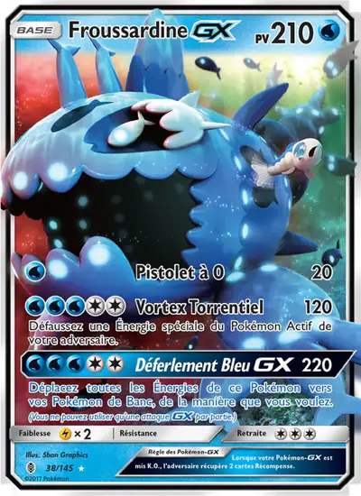 Image de la carte Pokemon Froussardine GX 38/145
