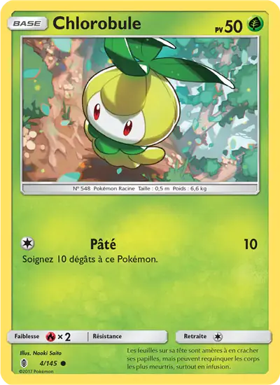 Image de la carte Pokemon Chlorobule 4/145