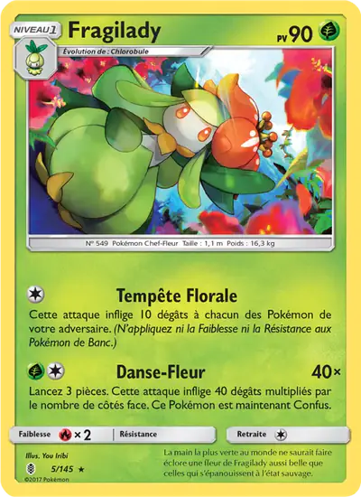 Image de la carte Pokemon Fragilady 5/145