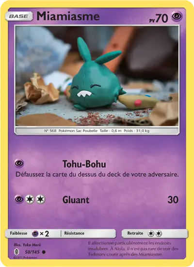Image de la carte Pokemon Miamiasme 50/145