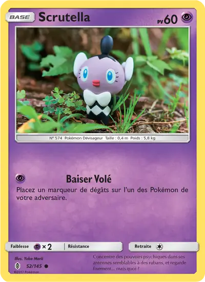 Image de la carte Pokemon Scrutella 52/145